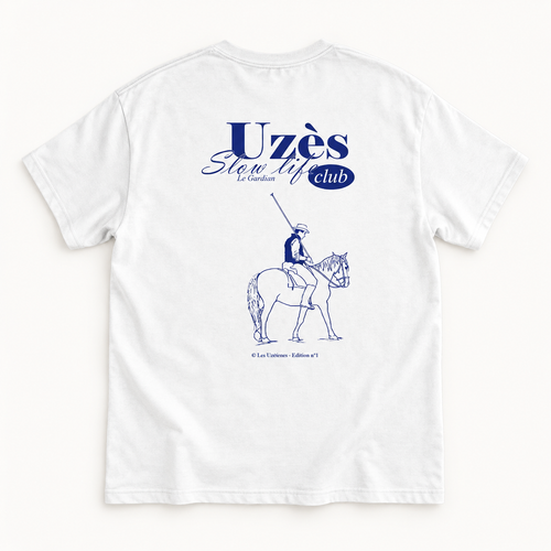 Le Gardian | T-shirt unisexe épais ras du cou  | Gildan® 5000 Blanc