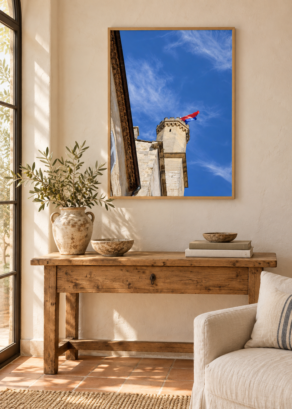 Poster premium en papier- Duché Uzès - mat 50x70 cm / 20x28″
